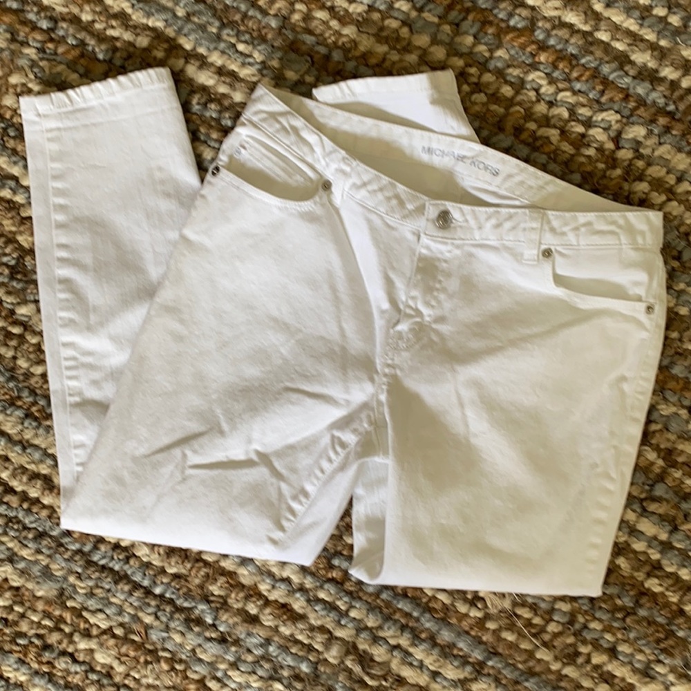 Michael Kors white jean capris - Picture 2 of 3